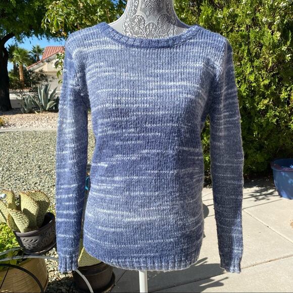 RUBBISH Womens Wool Blend Backless Spacedye Long Sleeve Sweater Top Size XS - Picture 2 of 7